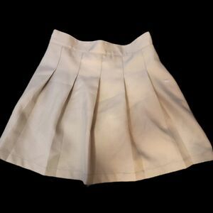 IZOD Girls Pleated Comfortable Elastic Back Skirt SKORT Beige Khaki  Size‎ 8 Rg.
